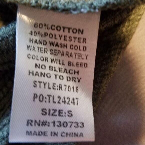 Umgee Women's Shirt Green Size Small - Picture 6 of 6